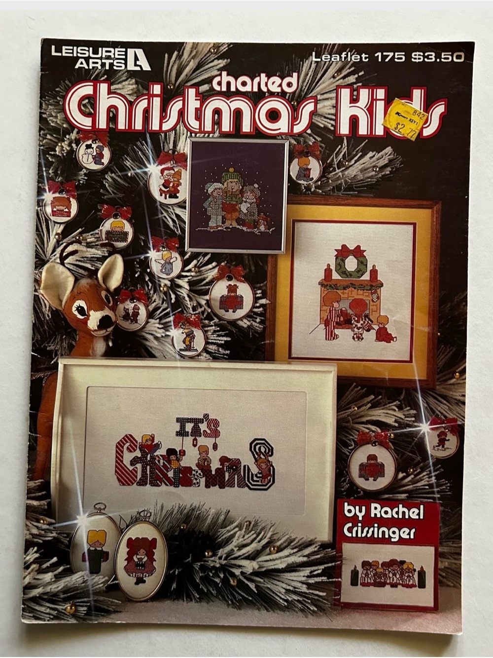 VTG Leisure Arts Charted Christmas Kids Cross Stitch Pattern Rachel Crissinger